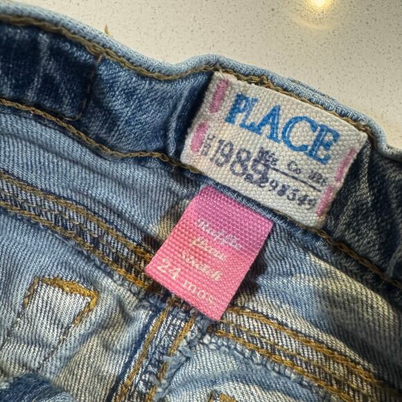 Children's Place Baby Girl 24M Ruffle Jeans - Picture 3 of 4